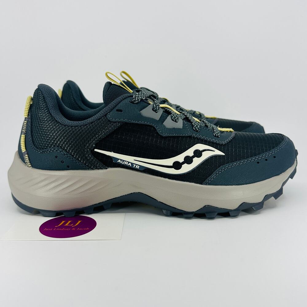 Saucony Women's Aura TR Trail Running Shoes 'Flint Fern' Grey S10862-202 Size 8